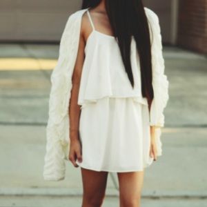 Forever 21 Ivory Layered Strappy Dress